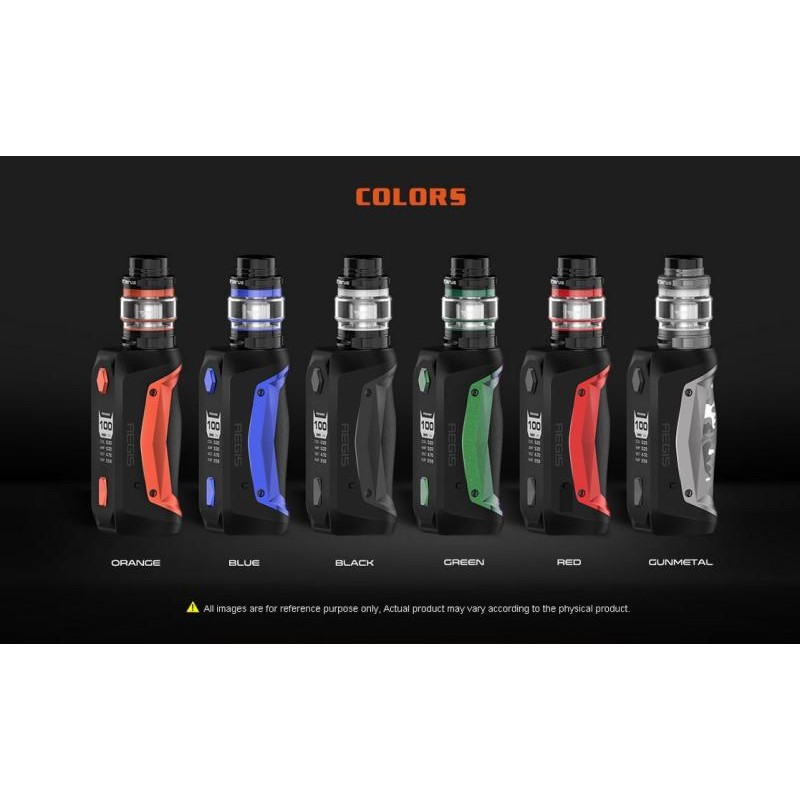 GeekVape, Aegis Solo 100W TC Kit, Cerberus Tank, 5...