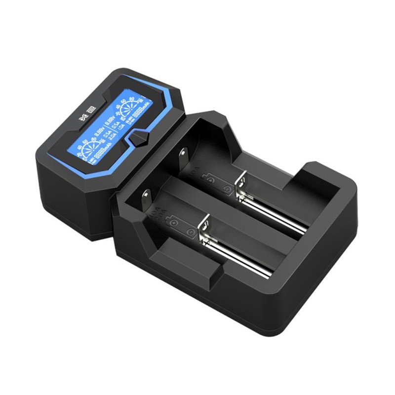 XTAR X2 Ladegerät 2-Slot mit integriertem Netzteil 240 VAC und Display