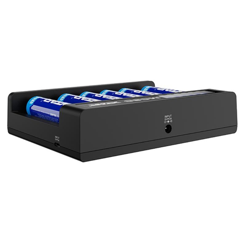 XTAR MC6C Ladegerät 6-Slot mit Display
