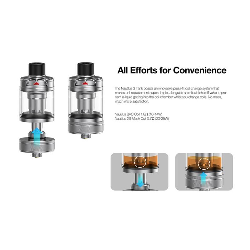 Aspire Nautilus 3 Tank 4ml 24mm (MTL)