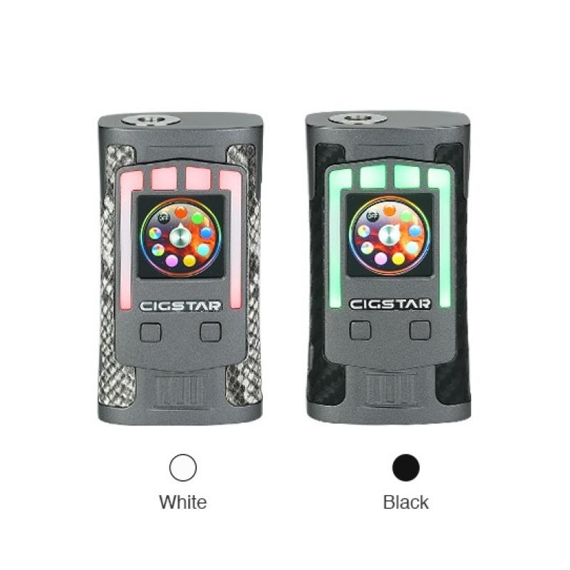 Cigstar Greek Temple Mod WEISS 230W Akkuträger - Aussteller