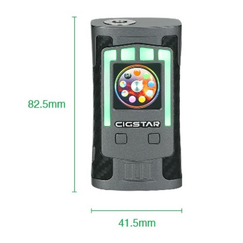 Cigstar Greek Temple Mod WEISS 230W Akkuträger - Aussteller