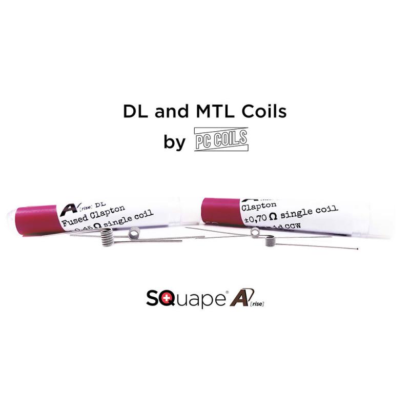SQuape A[rise] Coils by PC Coils MTL/DL Fused Clap...