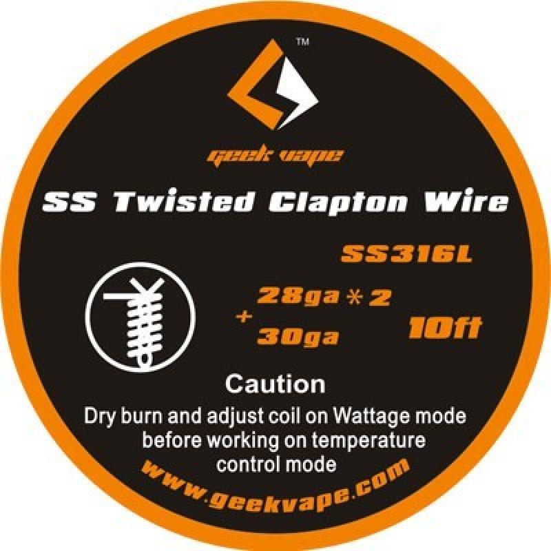 GeekVape Twisted Clapton SS316 Wire (0.32mm x 2/tw...