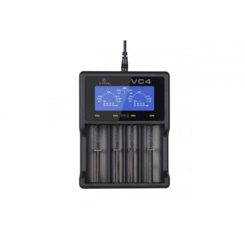 XTAR VC4, Ladegerät 4-Slot mit Display
