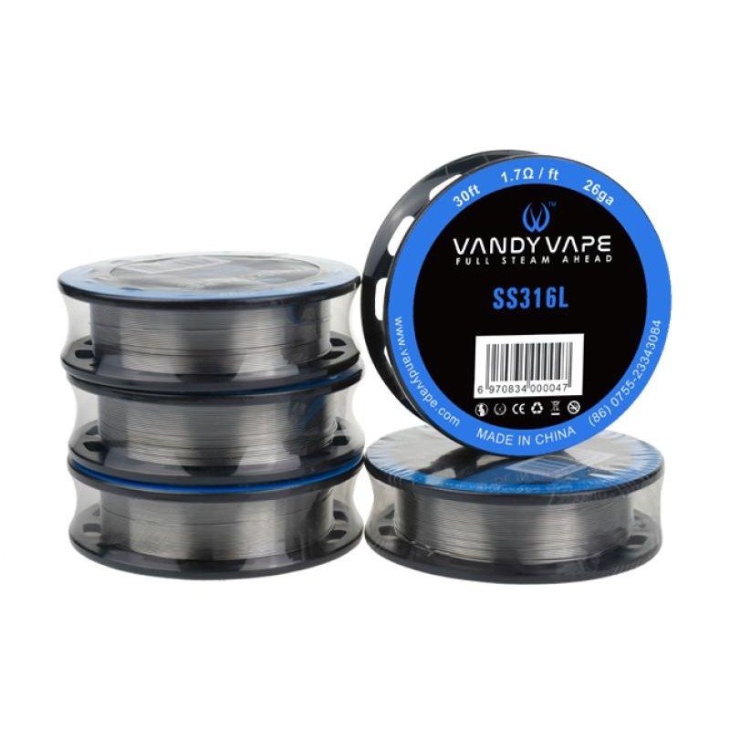 Vandy Vape Wickeldraht, SS316L, 0.3mm, 28ga, 10m