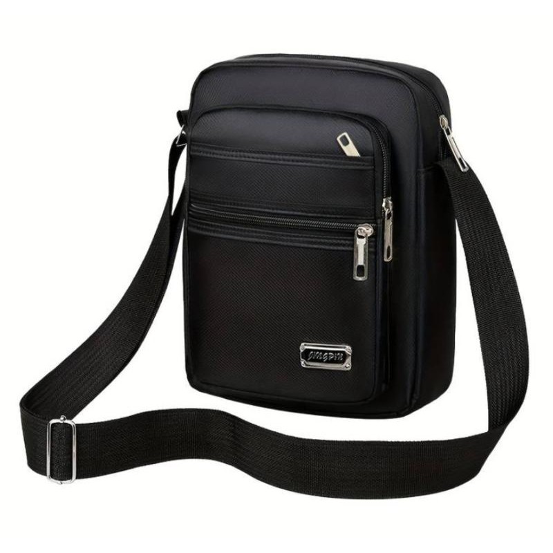 Schultertasche Mehrzweck, Schwarz