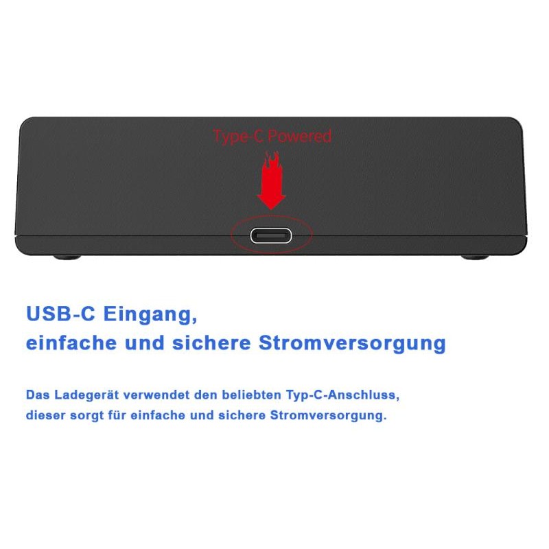 XTAR MC4S kompaktes 4-Schacht Ladegerät für Li-Ion und Ni/MH Akkus