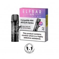 ELFBAR ELFA Pod - Leerpod 2x 2ml 1.1 Ohm zum selber füllen