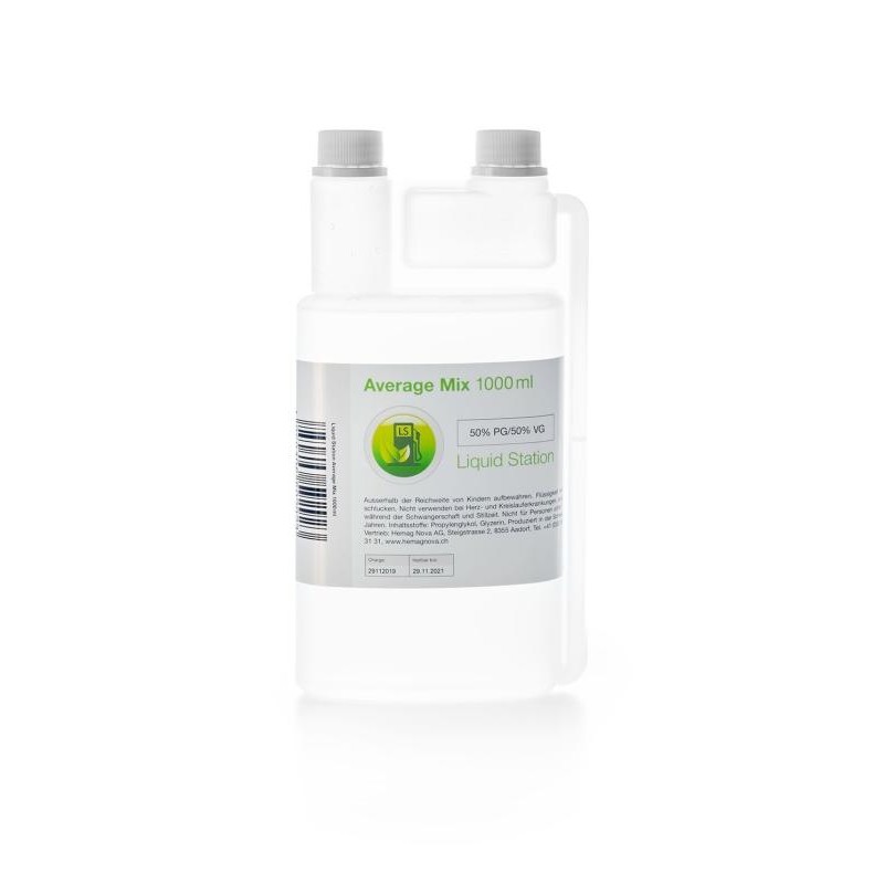 Liquid Station Average Mix 1000 ml Base 50% VG 50%...