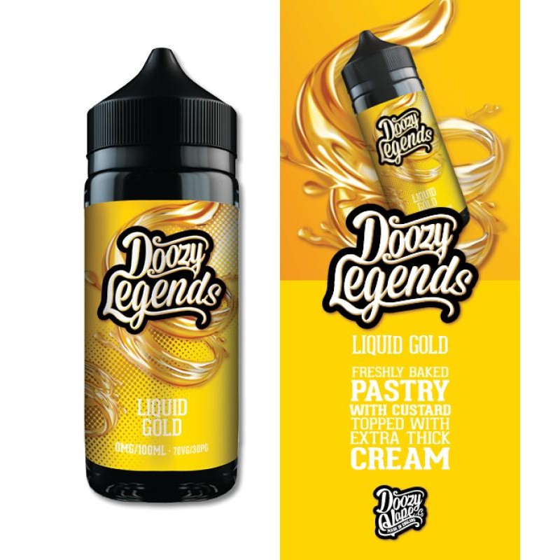 DOOZY VAPE - Doozy Legends - Liquid Gold 120ml Shortfill