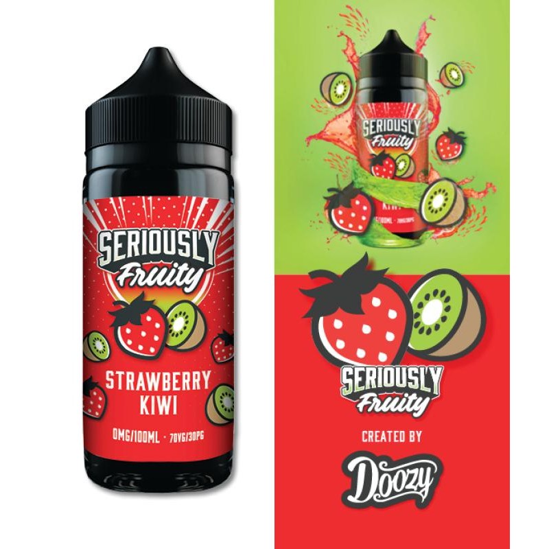 DOOZY VAPE - Seriously Fruity - Strawberry Kiwi 120ml Shortfill