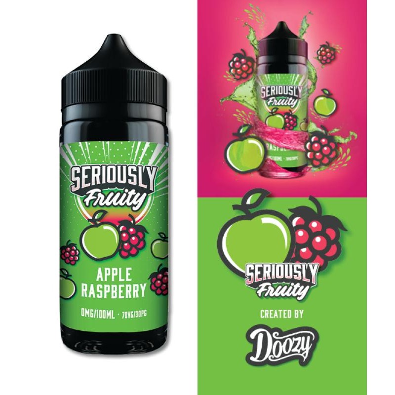DOOZY VAPE - Seriously Fruity - Apple Raspberry 120ml Shortfill