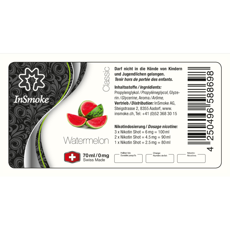 InSmoke Wassermelone 70ml